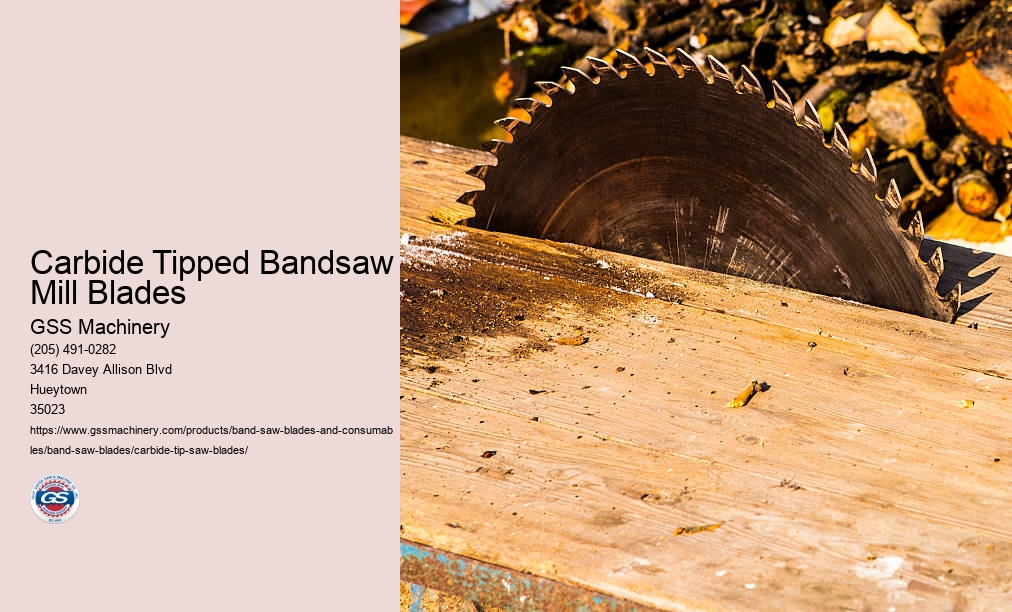 Carbide Tipped Bandsaw Mill Blades