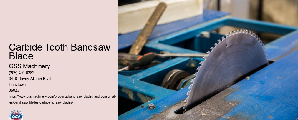 Carbide Tipped Resaw Bandsaw Blades